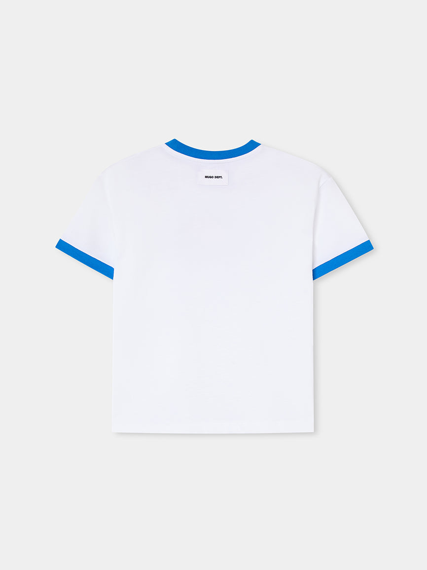 ORANGE RIB TEE
