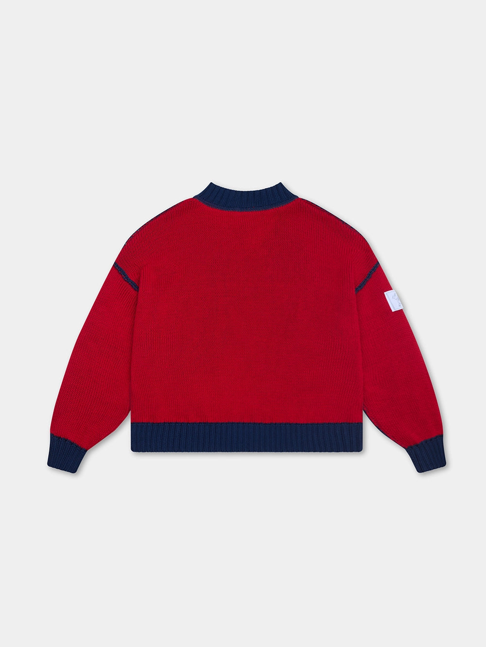 NAVY RED STAR DOUBLE KNIT