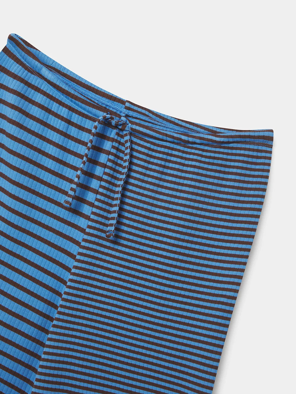 BROWN BLUE STRIPED PANTS