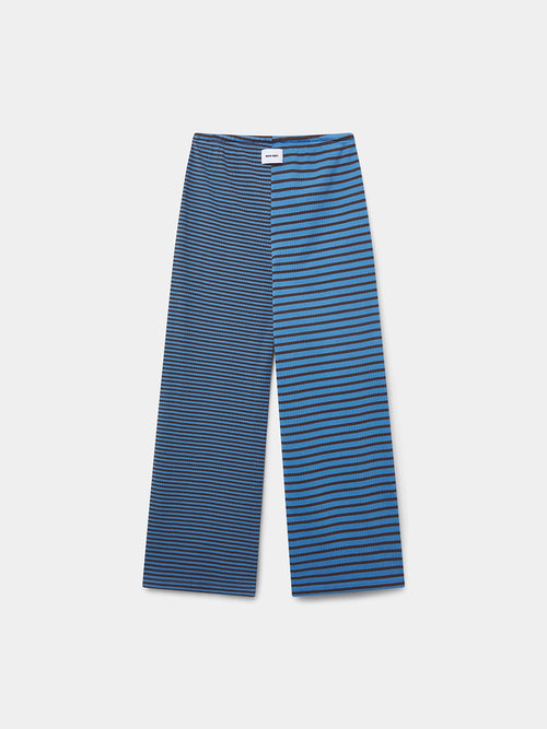 BROWN BLUE STRIPED PANTS