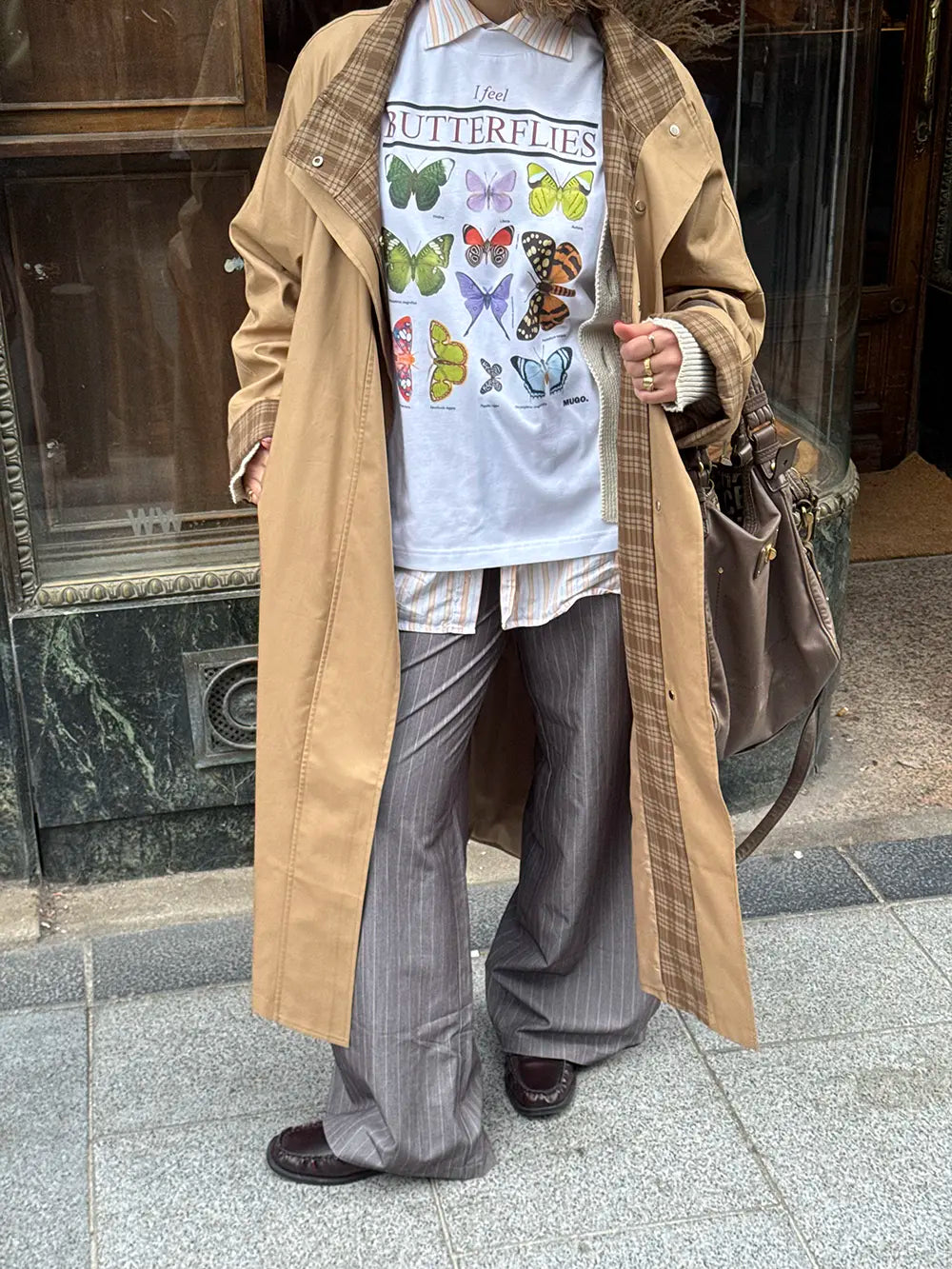 BUTTERFLIES WHITE TEE