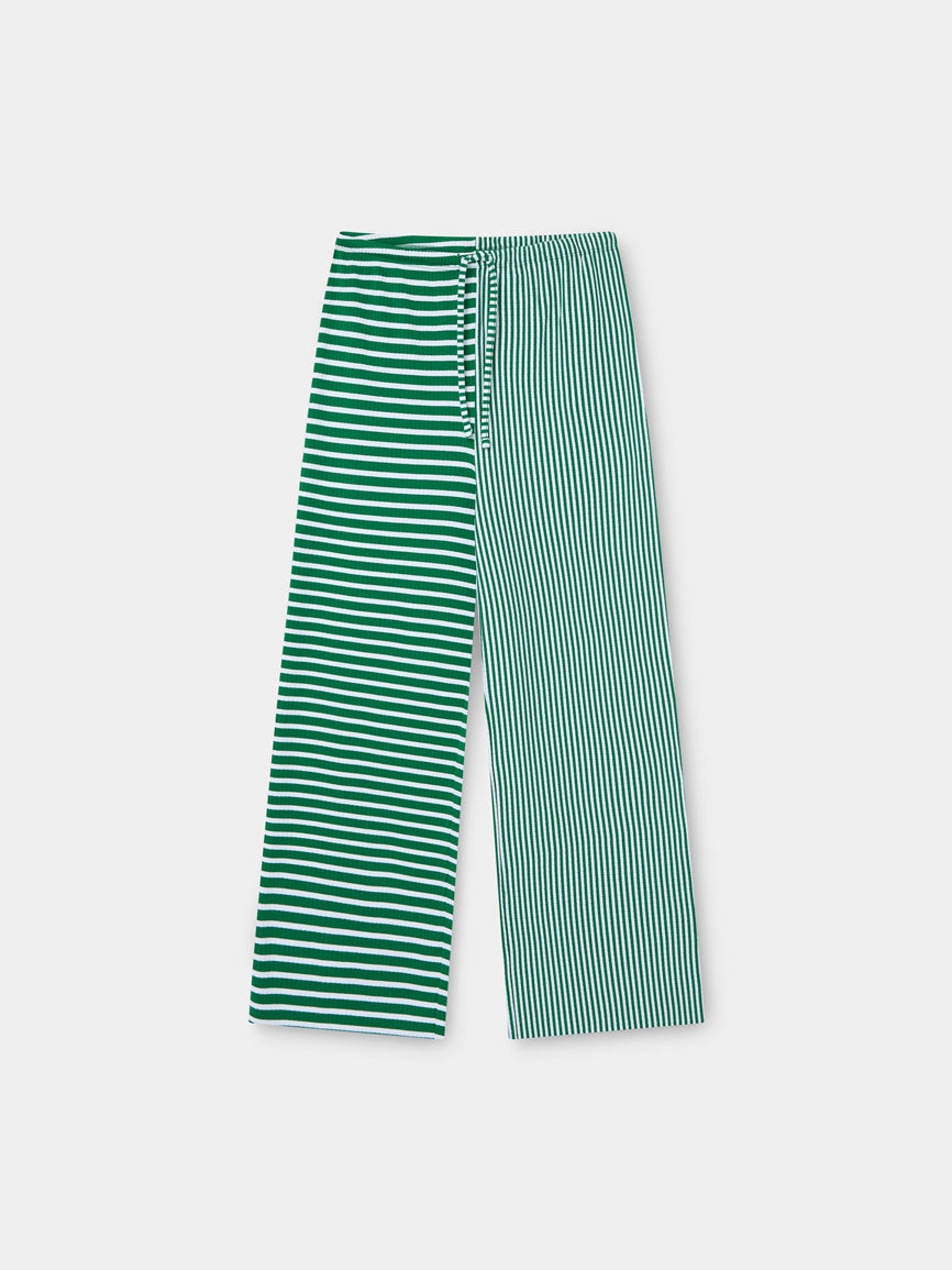 GREEN STRIPED PANTS