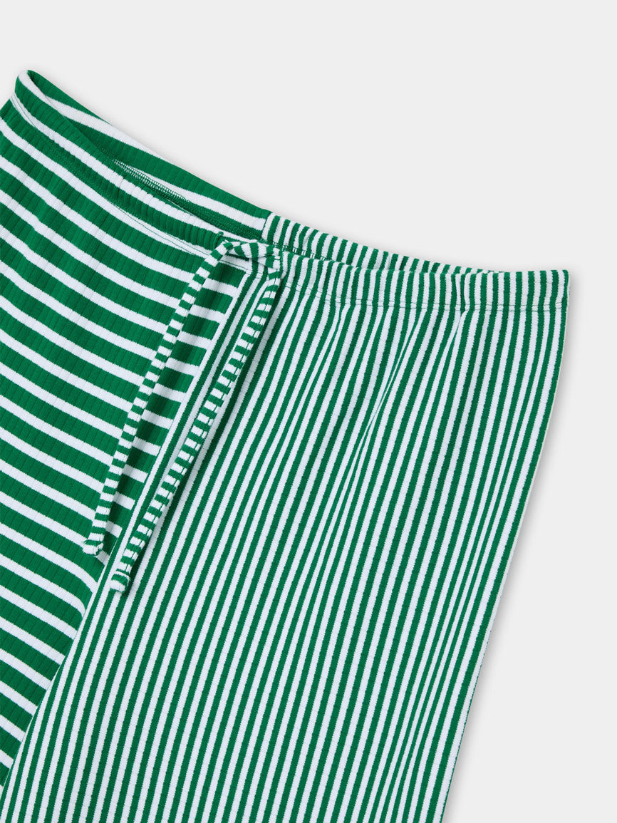 GREEN STRIPED PANTS