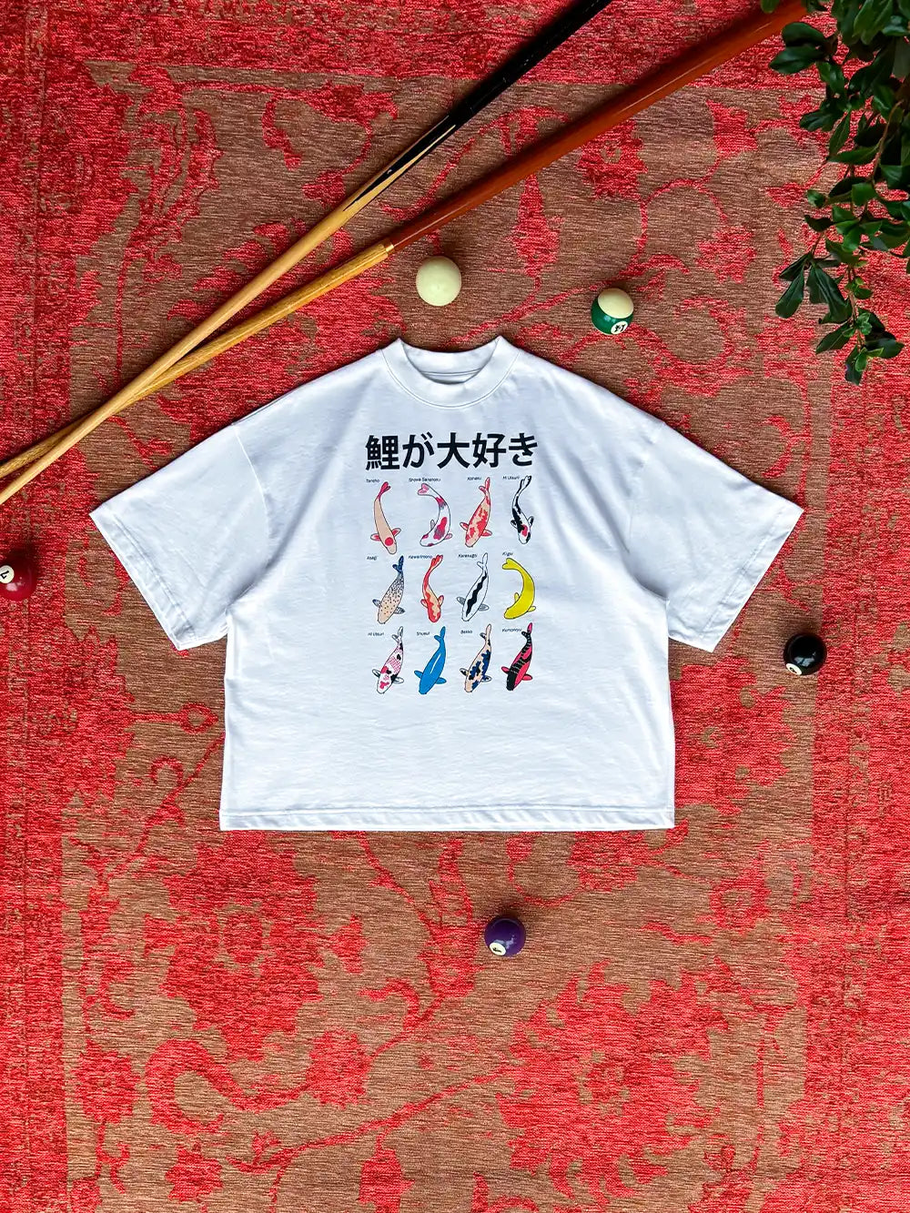 KOI FISH WHITE TEE