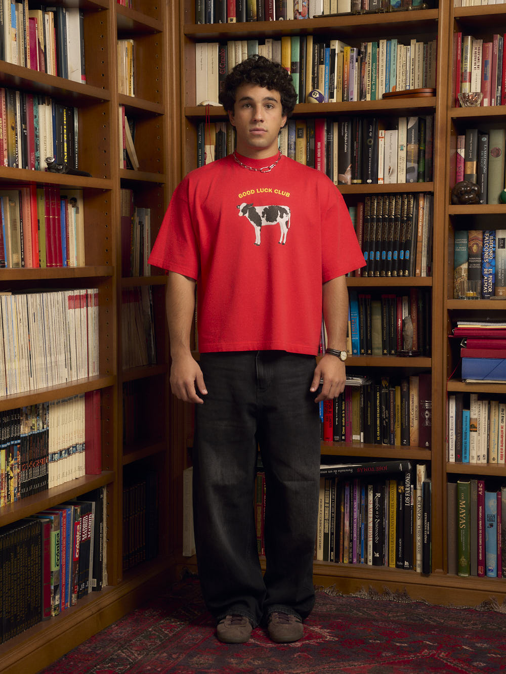 GOOD LUCK CLUB RED TEE