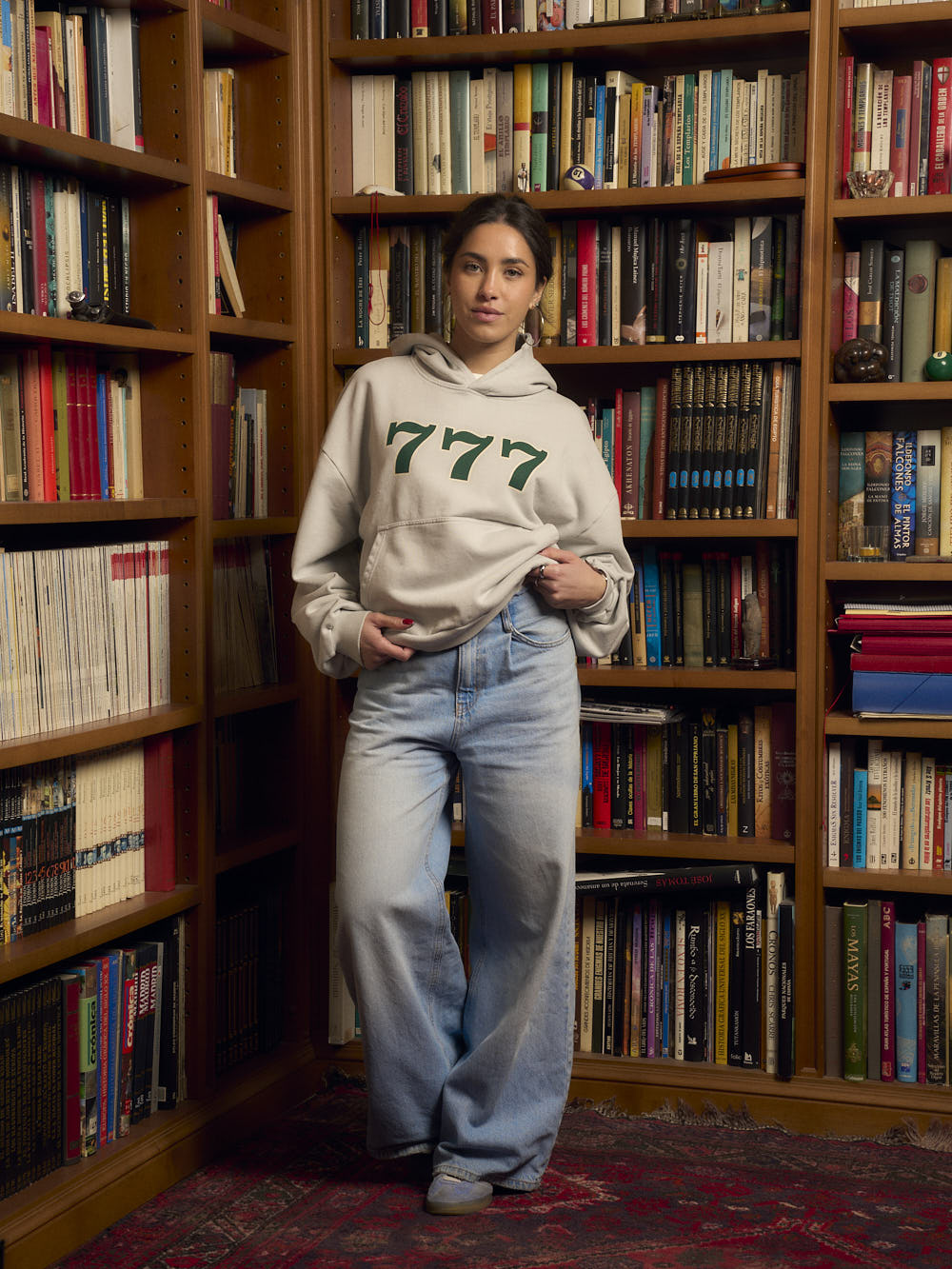 TRIPLE 7 GREY HOODIE