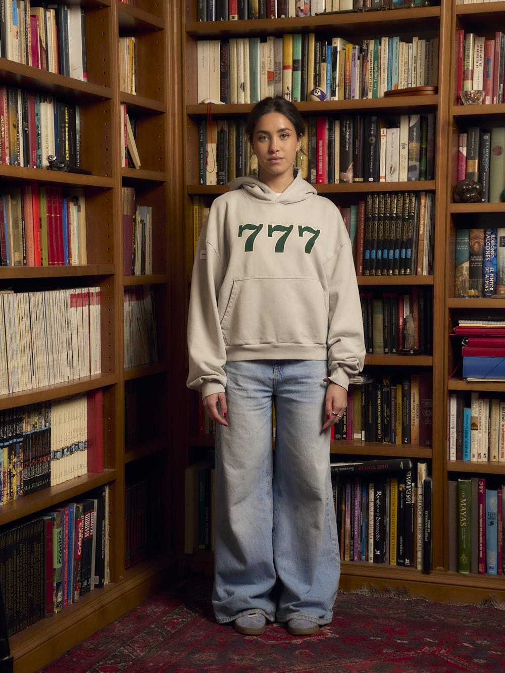 TRIPLE 7 GREY HOODIE