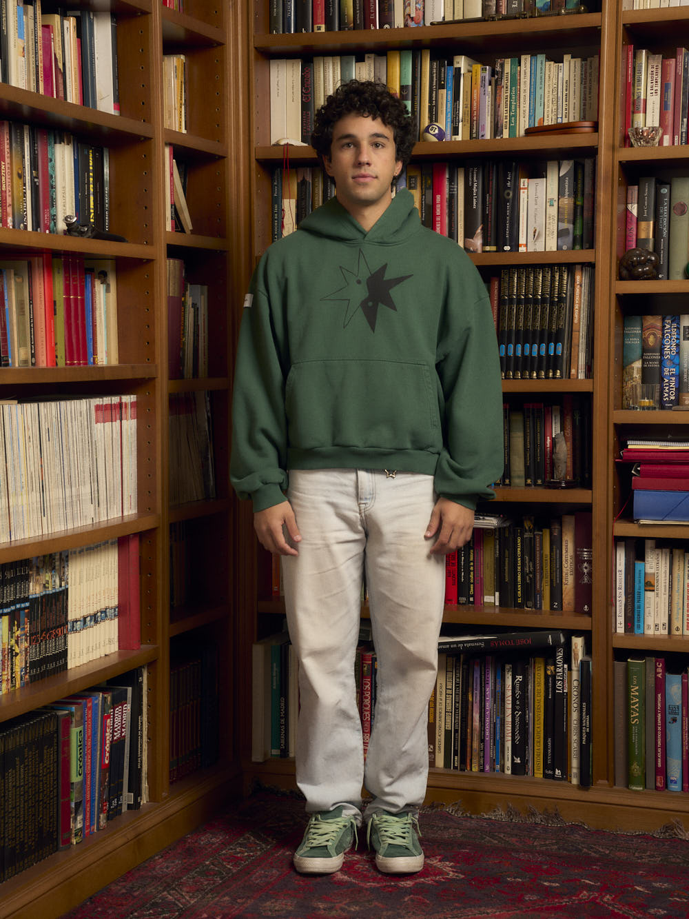STAR YINYANG GREEN HOODIE