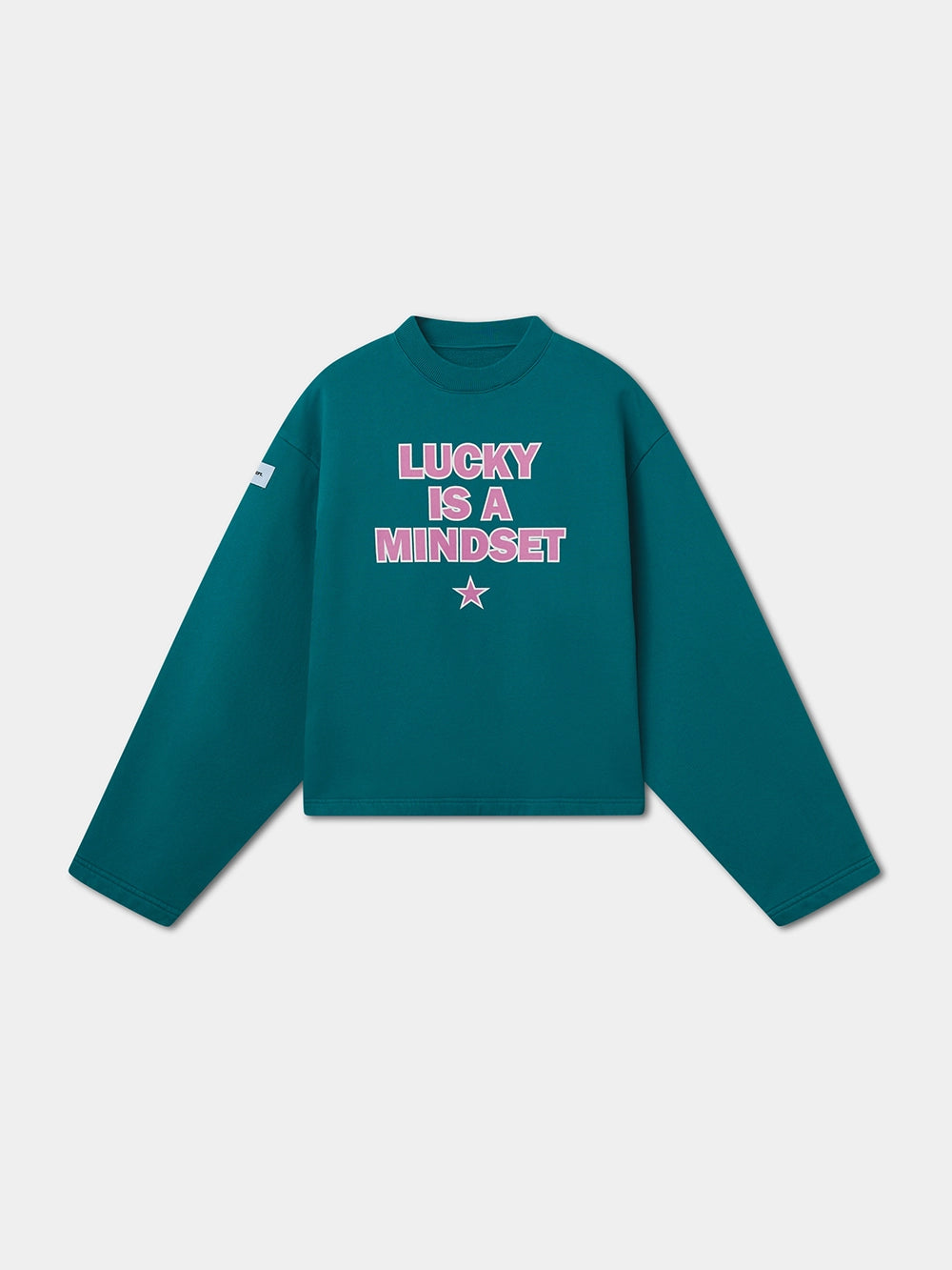 LUCKY MINDSET GREEN CREWNECK
