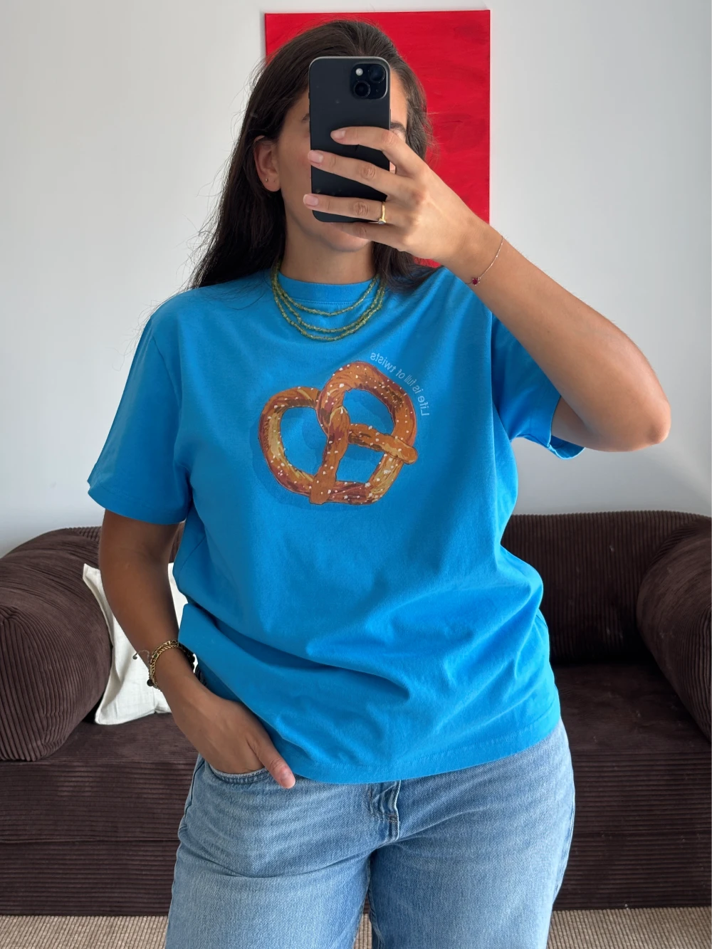 PRETZEL BLUE REGULAR TEE