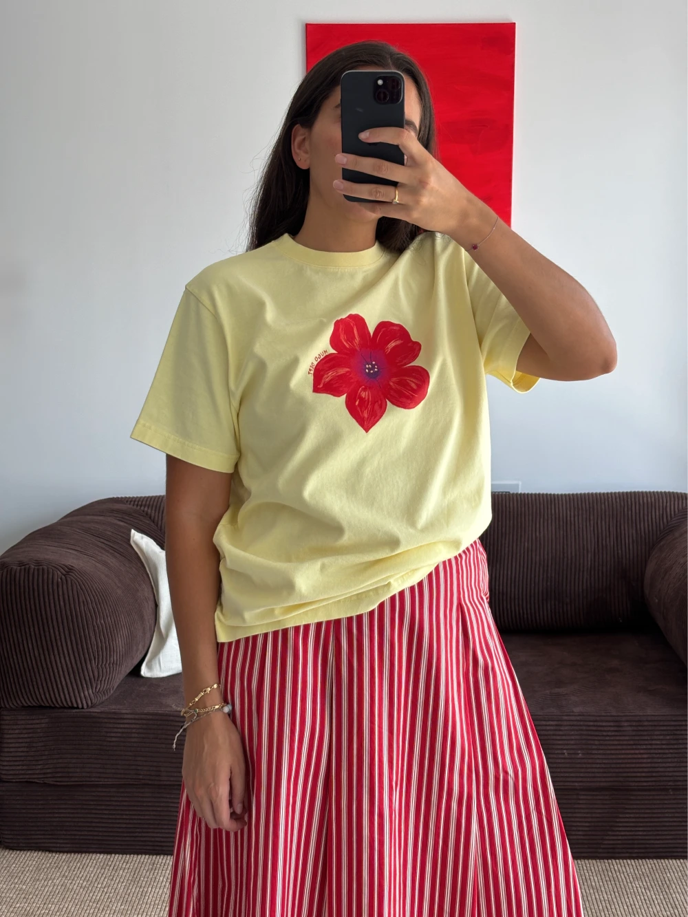 HIBISCUS YELLOW REGULAR TEE