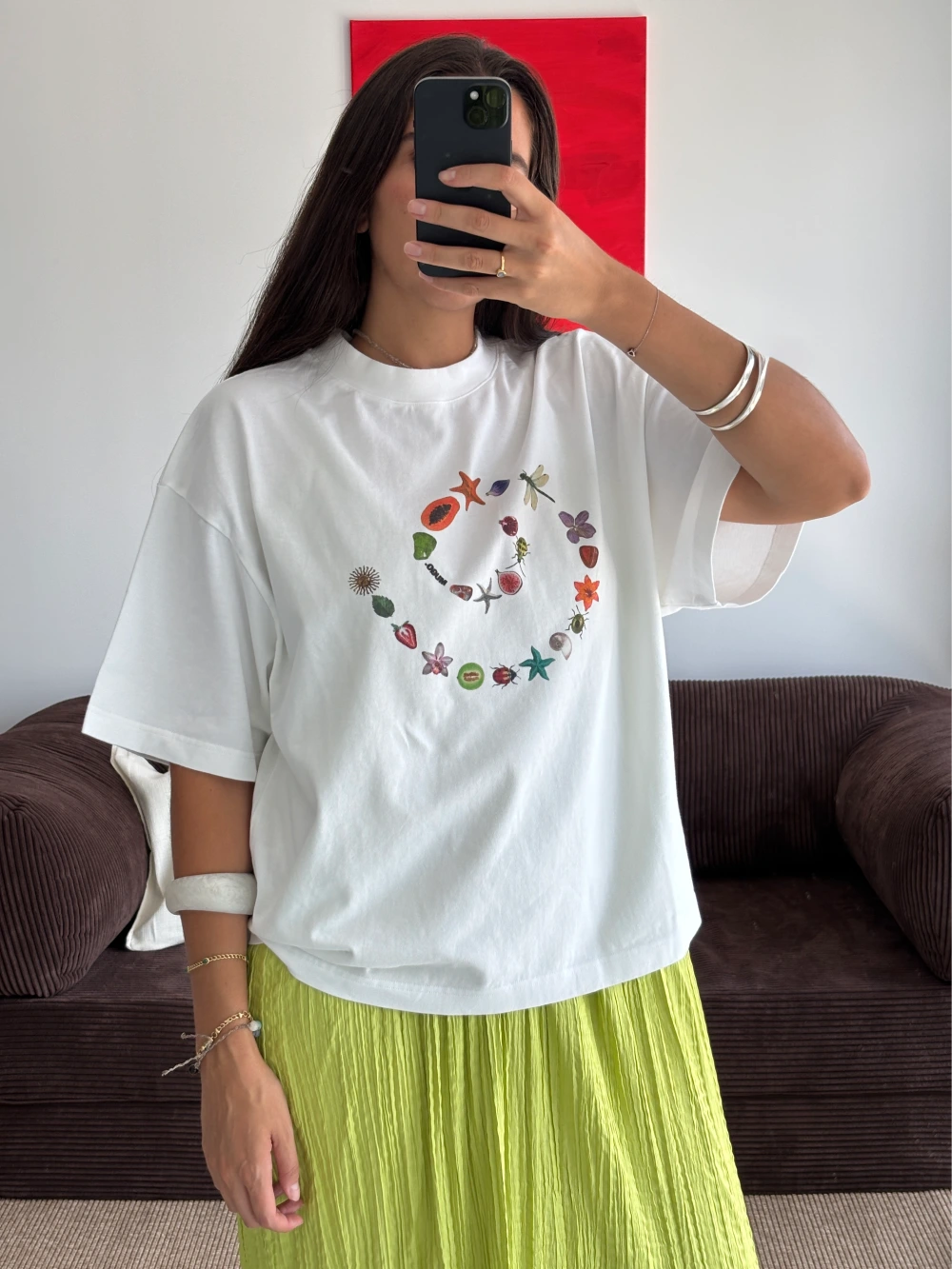 SPIRAL CROPPED TEE