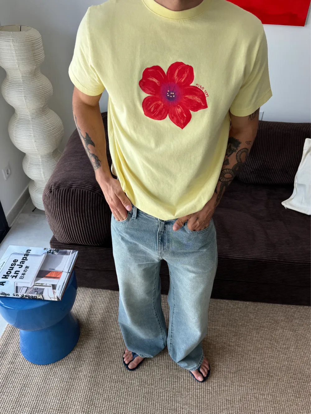 HIBISCUS YELLOW REGULAR TEE