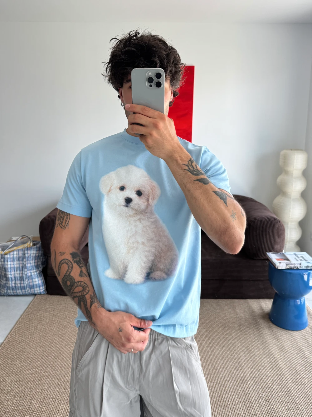 PUPPY BLUE REGULAR TEE
