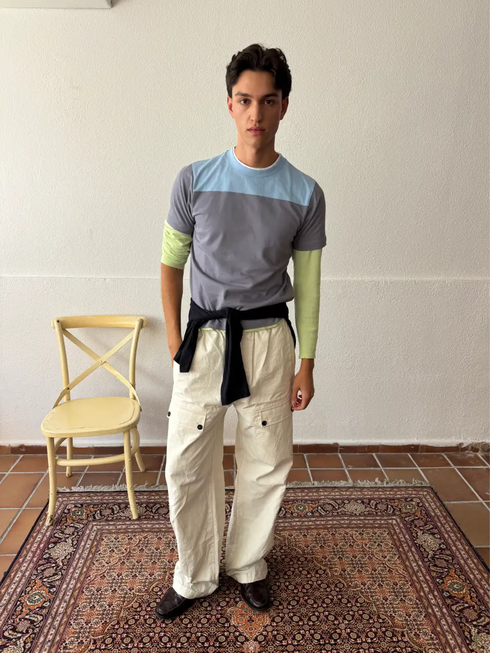 GRANITE SQUARE NECK SLIM TSHIRT