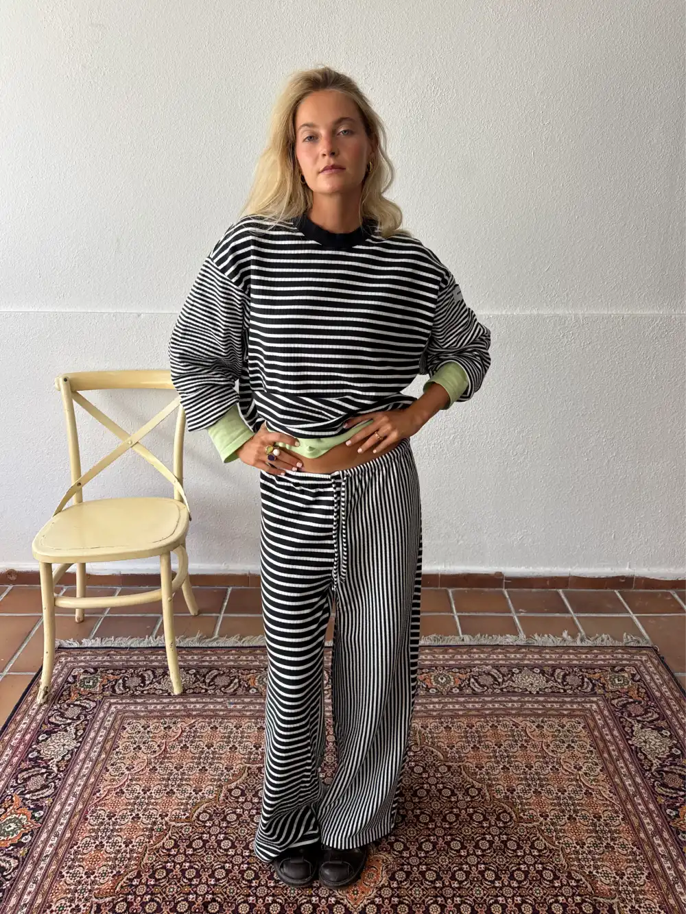 ZEBRA STRIPED PANTS