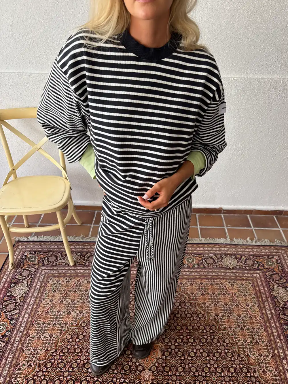 ZEBRA STRIPED PANTS