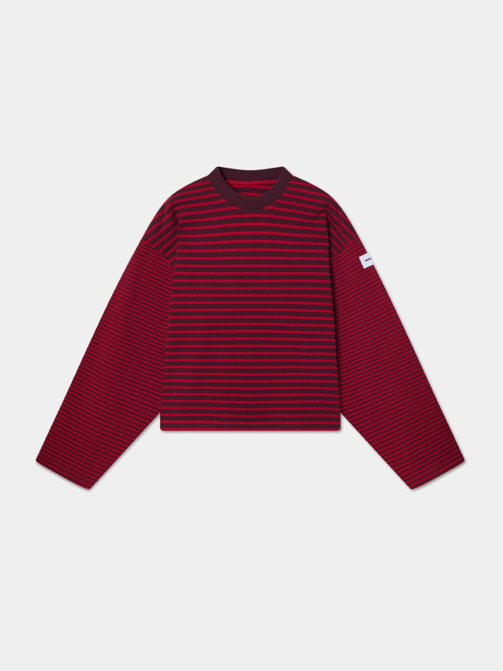 WINE STRIPED PULLOVER