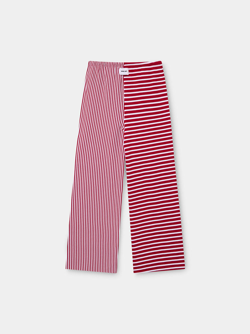 RED STRIPED PANTS