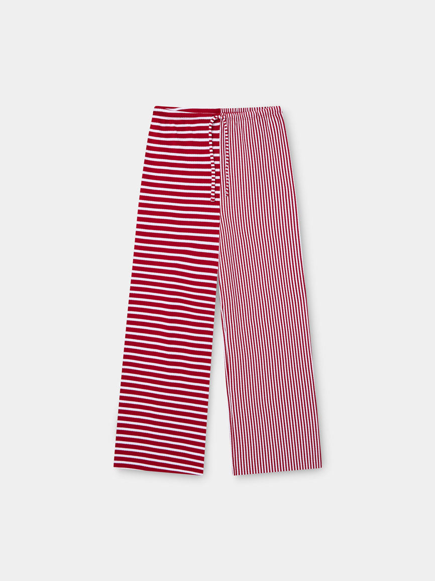 RED STRIPED PANTS