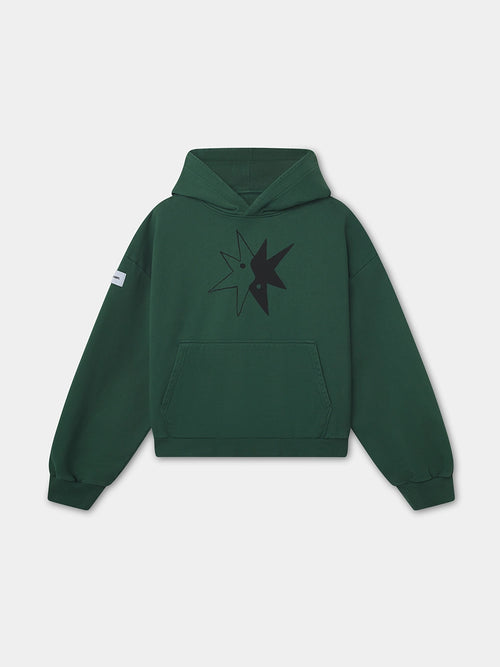 STAR YINYANG GREEN HOODIE