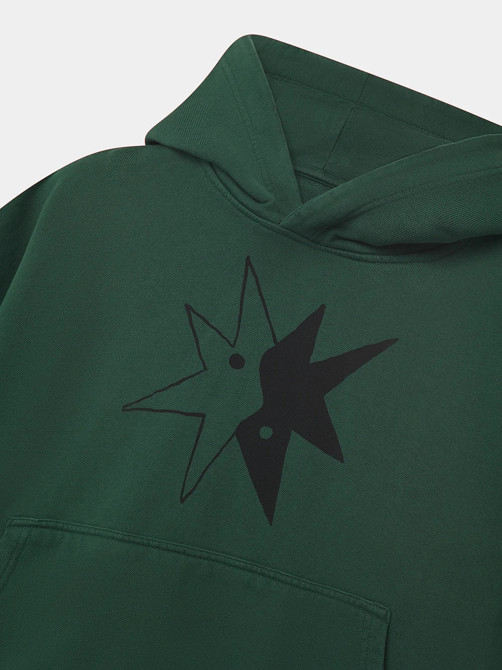 STAR YINYANG GREEN HOODIE