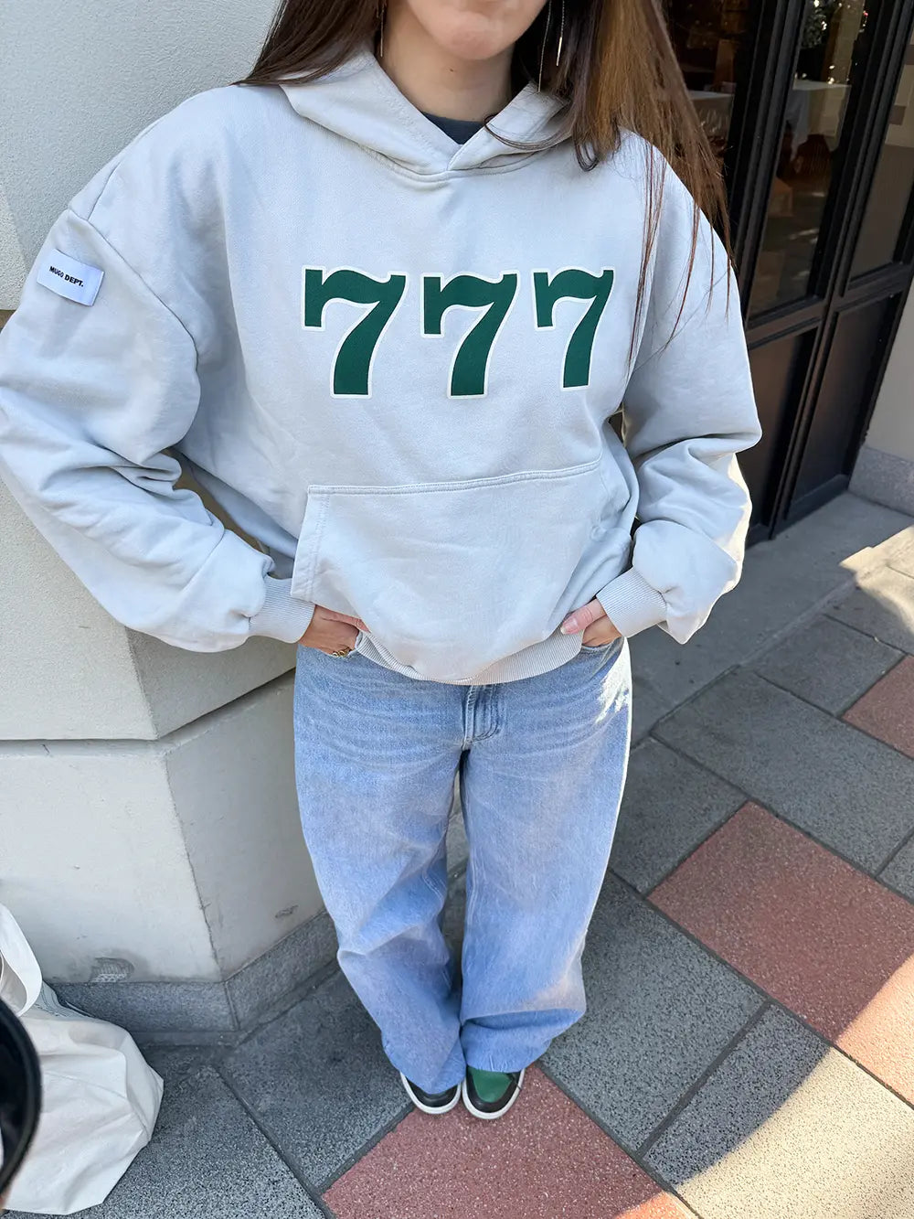 TRIPLE 7 GREY HOODIE