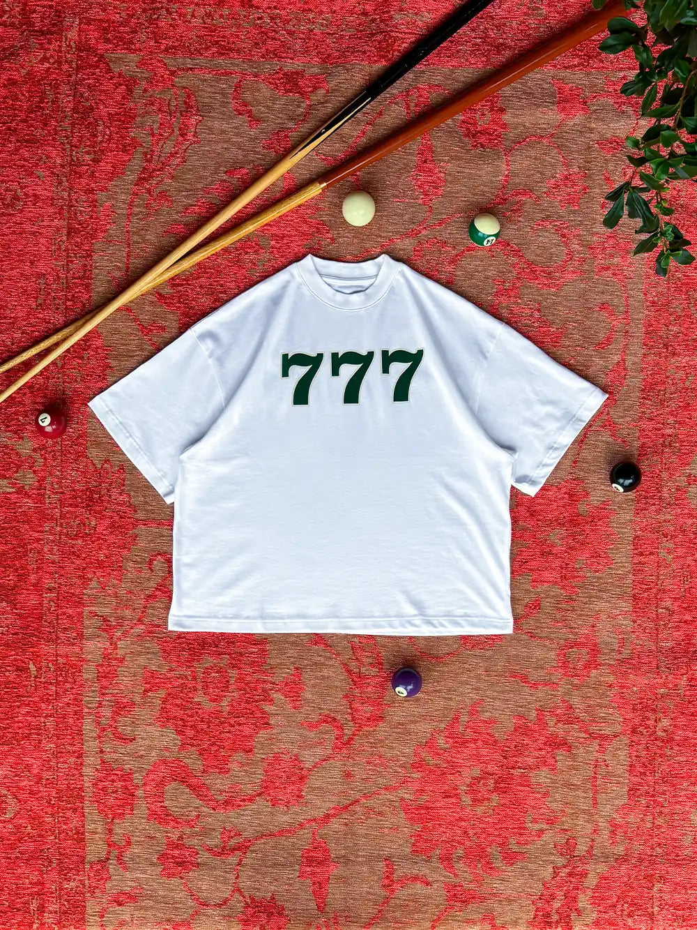 TRIPLE 7 WHITE TEE