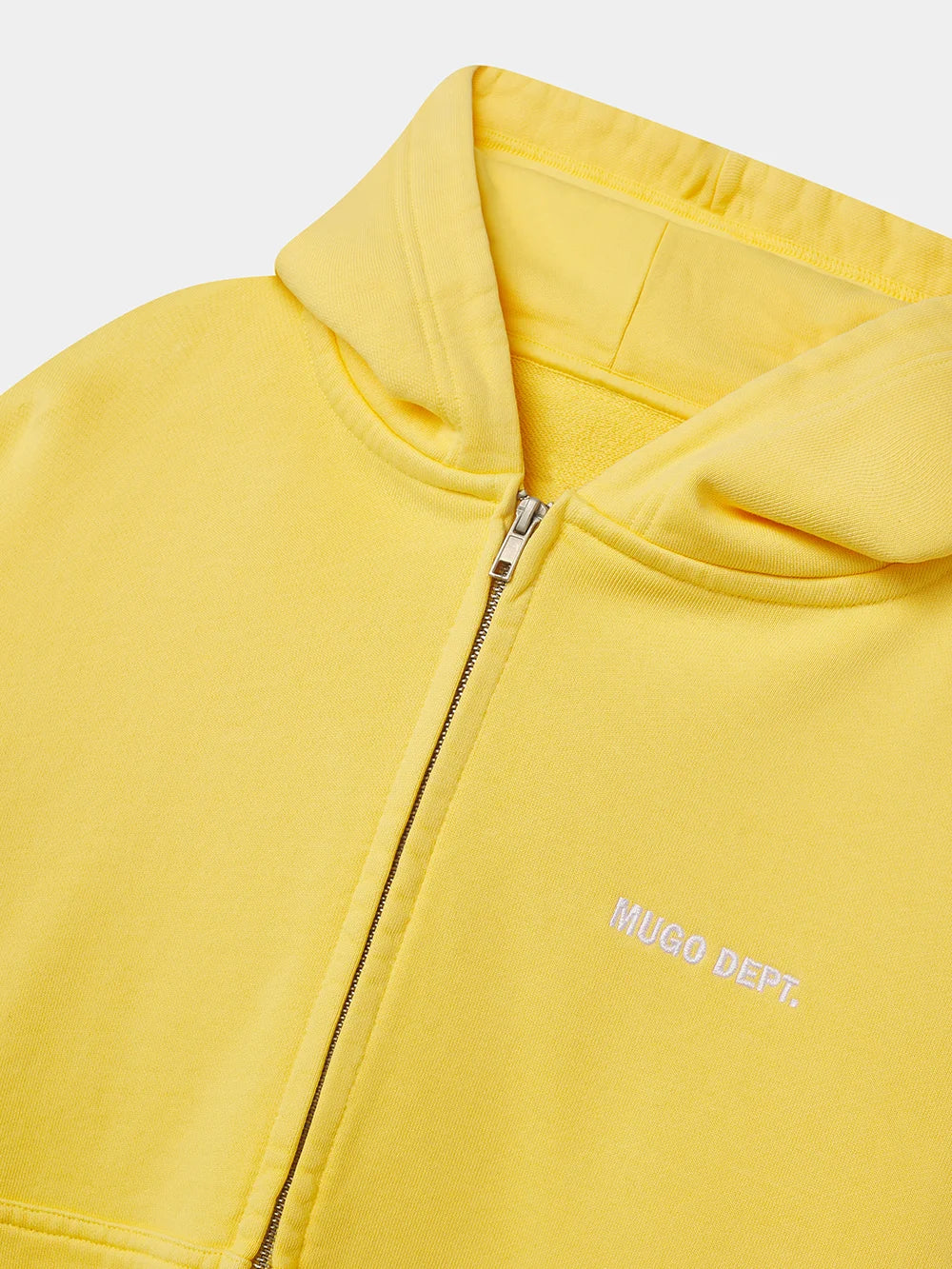 YES YELLOW ZIP HOODIE